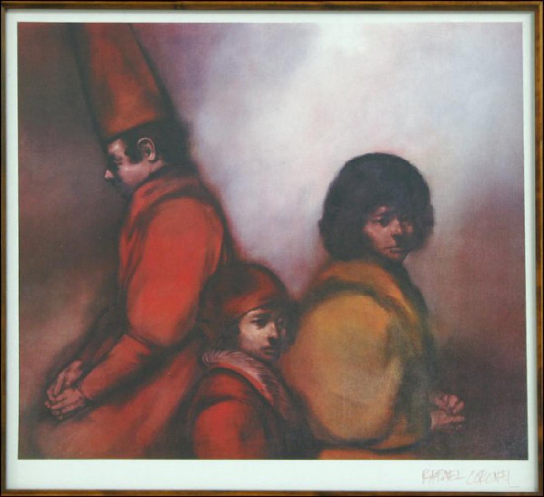 Cardinal and young men, Coronel Rafael Mexican (1931-) (1 of 3)