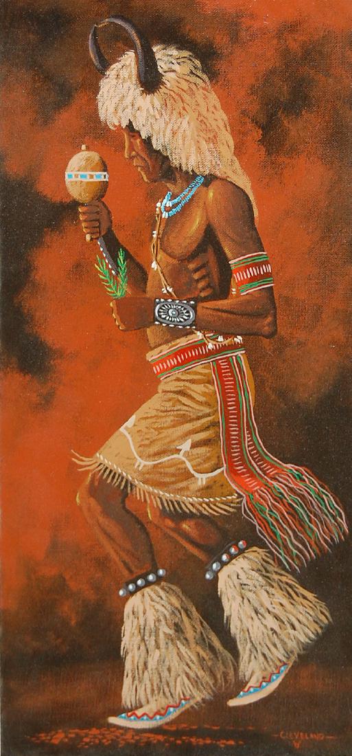 Fred Cleveland (American 20th c); Ritual; oil on canvas (1 of 1)