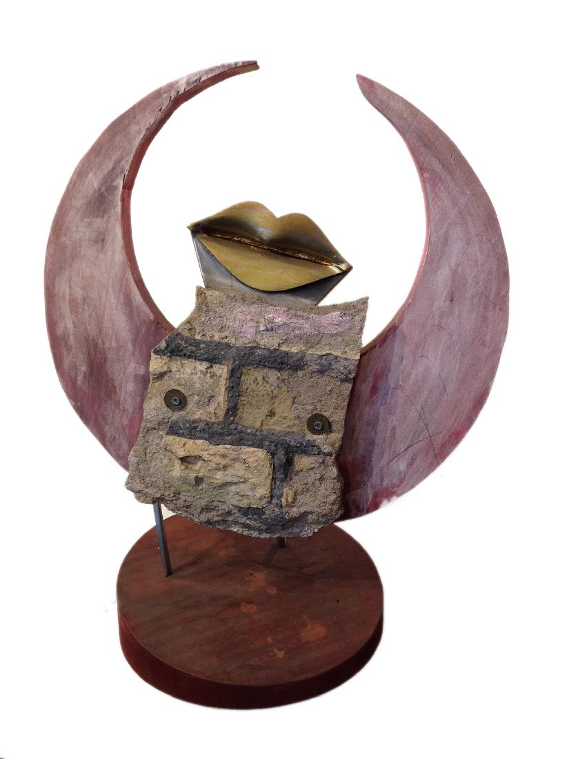 Jasper Walter (German 20th c); Kiss the Moon; mixed (1 of 2)