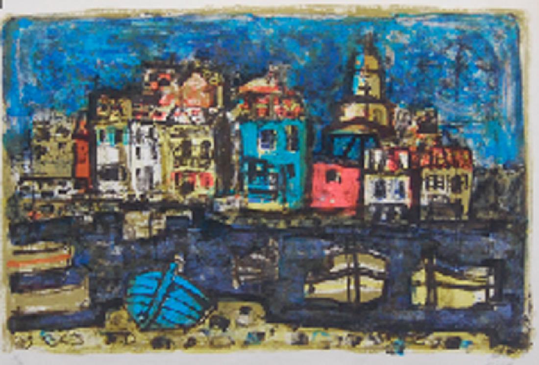 Paul Augustin Aizpiri (French 1919-) Venice [27 x 20: Aizpiri was born 1919 in Paris of Basque ancestry. His father, a sculptor, sent him to study at the Ecole Boulle SpÃ©cialisÃ©e dans lâ€™Incrustation et la Marqueterie however, because of his