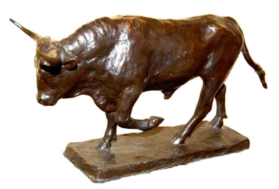 Alice Carr de Creeft (American 1899 - 1996) bronze-: [h 7 x w 15.5] in Born in Roanoke, VA on Oct. 3, 1899. Alice Carr studied at the ASL of NYC, AIC, Grande ChaumiÃ©re in Paris, privately with Stirling Calder and JosÃ© de Creeft whom she wed in 192