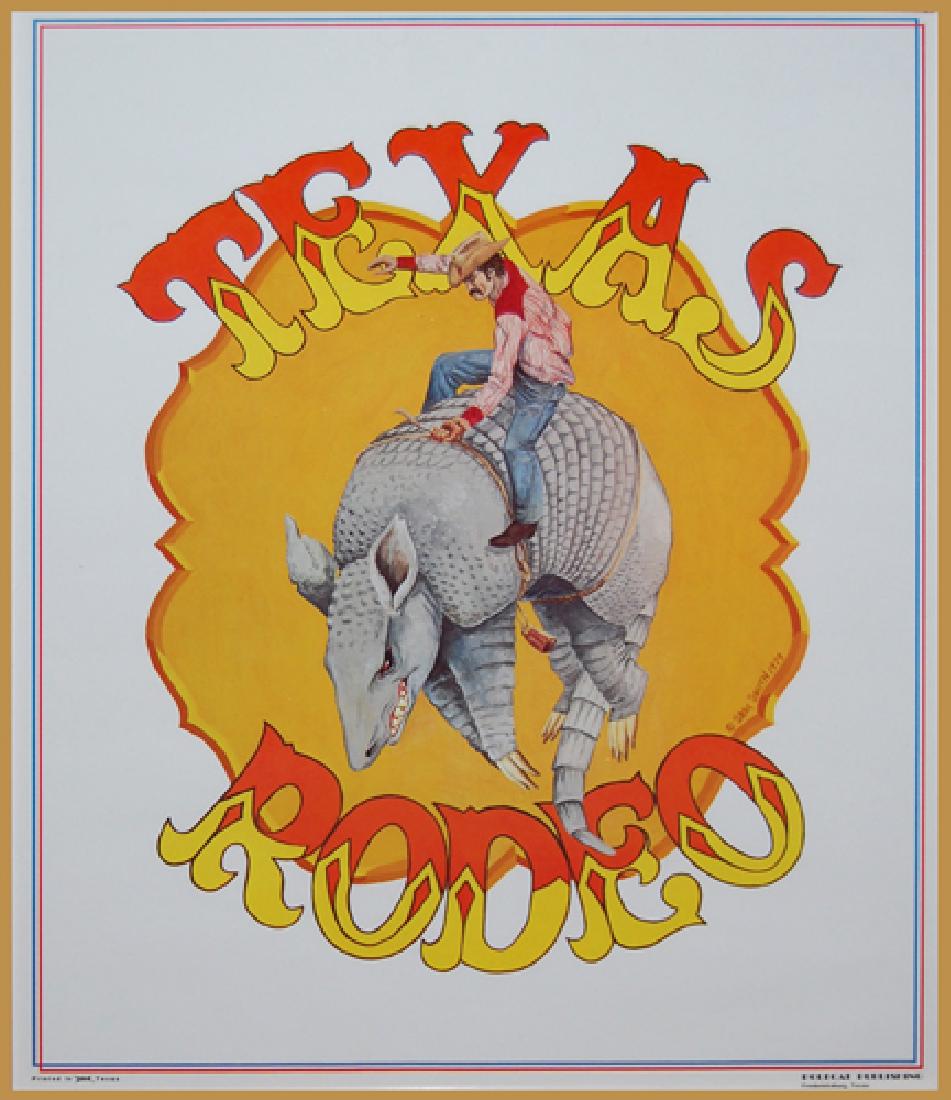 Smith S. (American 1918); Texas Rodeo; poster: Smith S. (American 1918); Texas Rodeo; posterSmith S. (American 1918); Texas Rodeo; poster; 23 x 18.5 in; Studied: Randall Davey, Jack Levine, Ben Turner & Carl von Hassler. Exhibited: Corcoran Galler