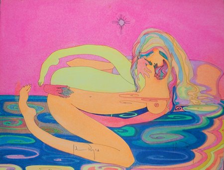 Boyce John. ''Self Love'', magic marker, 11"x 15: Boyce John. ''Self Love'', magic marker, 11"x 15" -----John Boyce is an internationally established artist whose work spans more than 40 years. Collectors of his work include Kate Stein, Jouh Avildsen