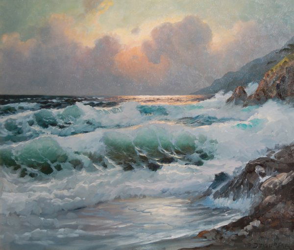 Dzigurski Alexander (born in Yougoslavia) ''Calif: Dzigurski Alexander (born in Yougoslavia) ''California sunset'',oil on canvas, 24'' x 32'' ----- Alexander Dzigurski was a landscape and seascape artist born in Stari Becej, Yugoslavia, but later on s