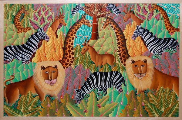 after Edward Hicks, oil on canvas, 29.5'' x 39.5 ': after Edward Hicks, oil on canvas, 29.5'' x 39.5 ''