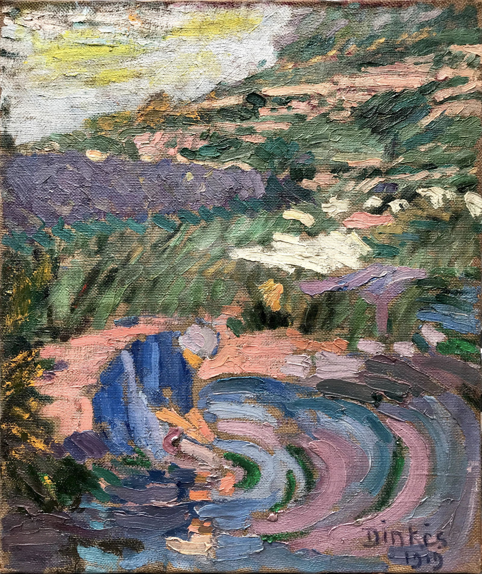 Suzanne Dinkes (1895 - 1994) - Au bord de leau (1 of 4)