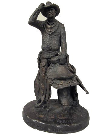 Garman Michael "Going Home" Bronze: Garman Michael, Bronze, 37,5h x 12w, very good condition