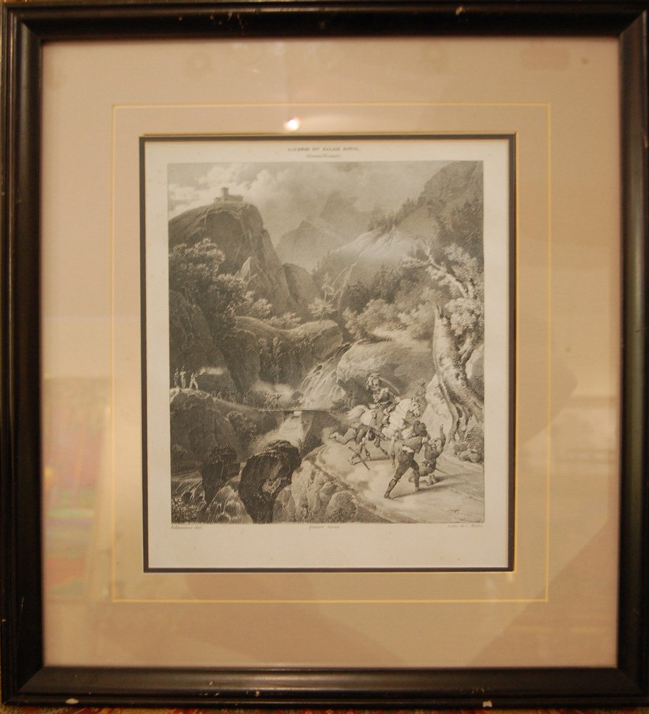 La Guerre Dâ€™Espagne: Motte Charles Etienne Pierre (French 1785-1836)- La Guerre Dâ€™Espagne 10 x 12 inches framed: 19.25 x 16.25 inches Engraving A lithographer, illustrator, etcher and publisher, Charles Motte exhib