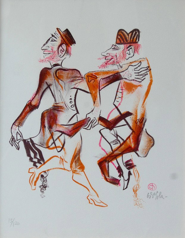 Gropper William (American 1897-1977) "untitled" : Gropper William (American 1897-1977) "untitled" lithograph, edition 13/120, hand-signed, 14" x 11" framed: 16" x 13", very good condition Birth place: NYCDeath place: Great Neck Estates, NYAddresses: 