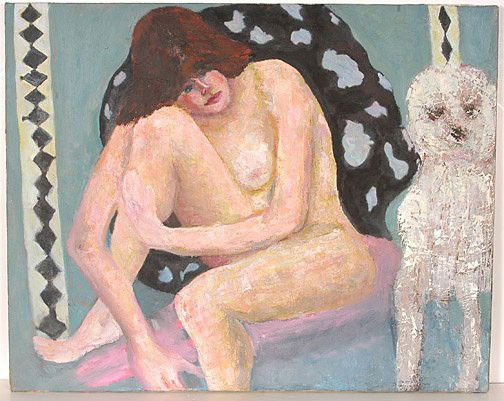 Director Helene (American 1919-2006) "Nude At The: Director Helene (American 1919-2006) "Nude At The Table", oil on canvas , 24" x 30". Artist Bio: Helen Director (1919-2006) New York. Her work can be found in Museum Charlotte Zander in Germany. Her c