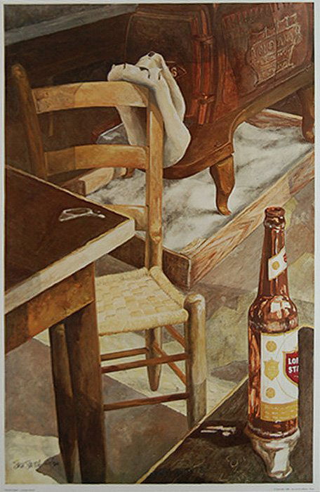 Smith Sam. (American 1918) “Hondo’s gone”: Smith Sam. (American 1918) “Hondo’s gone” limited edition poster 30.5 x 20.5” 150/300 artist bio: Studied: Randall Davey, Jack Levine, Ben Turner & Carl von Hassler. Exhibited: Corcoran Galler