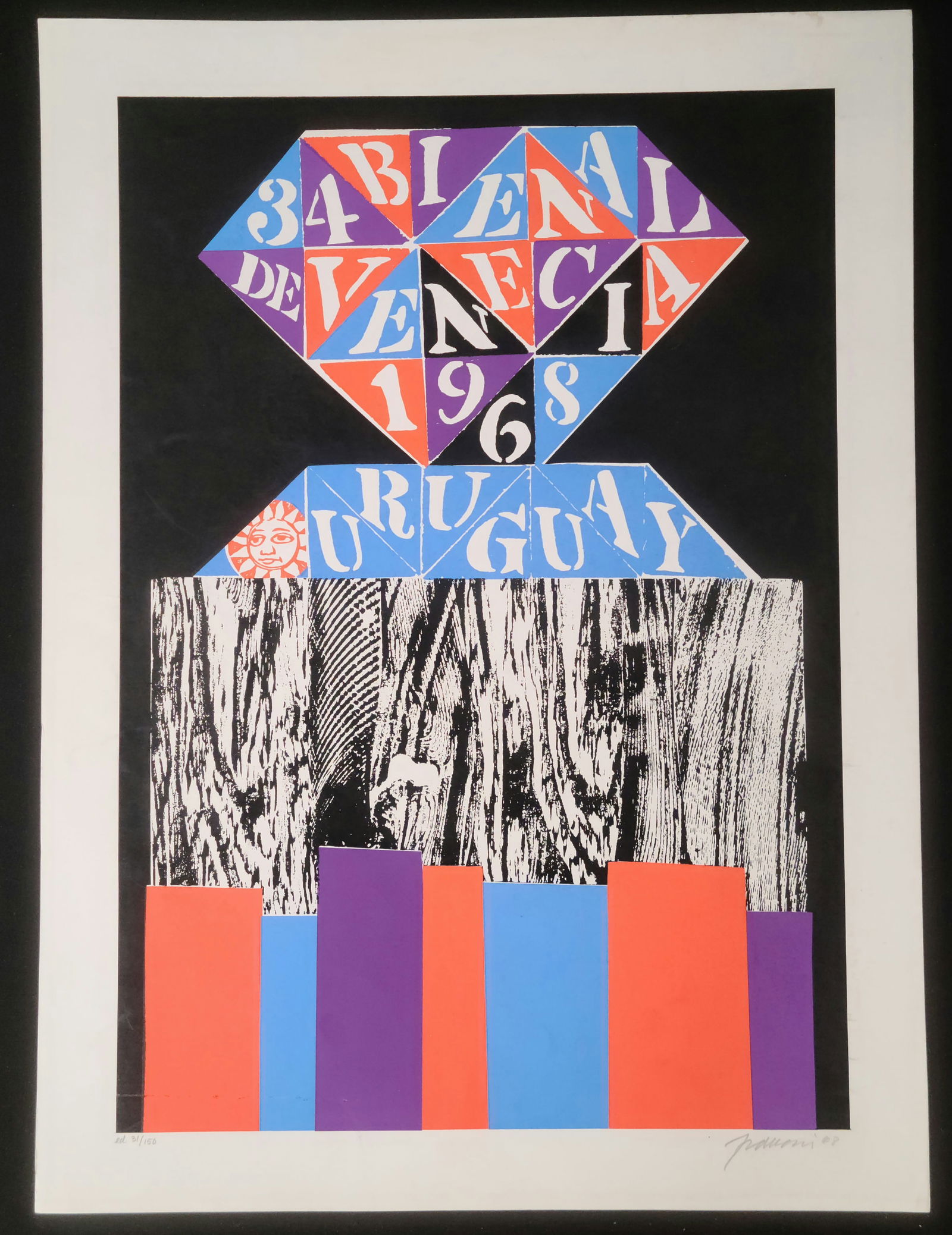 1968 by Antonio Frasconi 68 31/150: Item pictured is being sold. See photo. This item has been stored untouched for 40 years and is being sold As-Is.