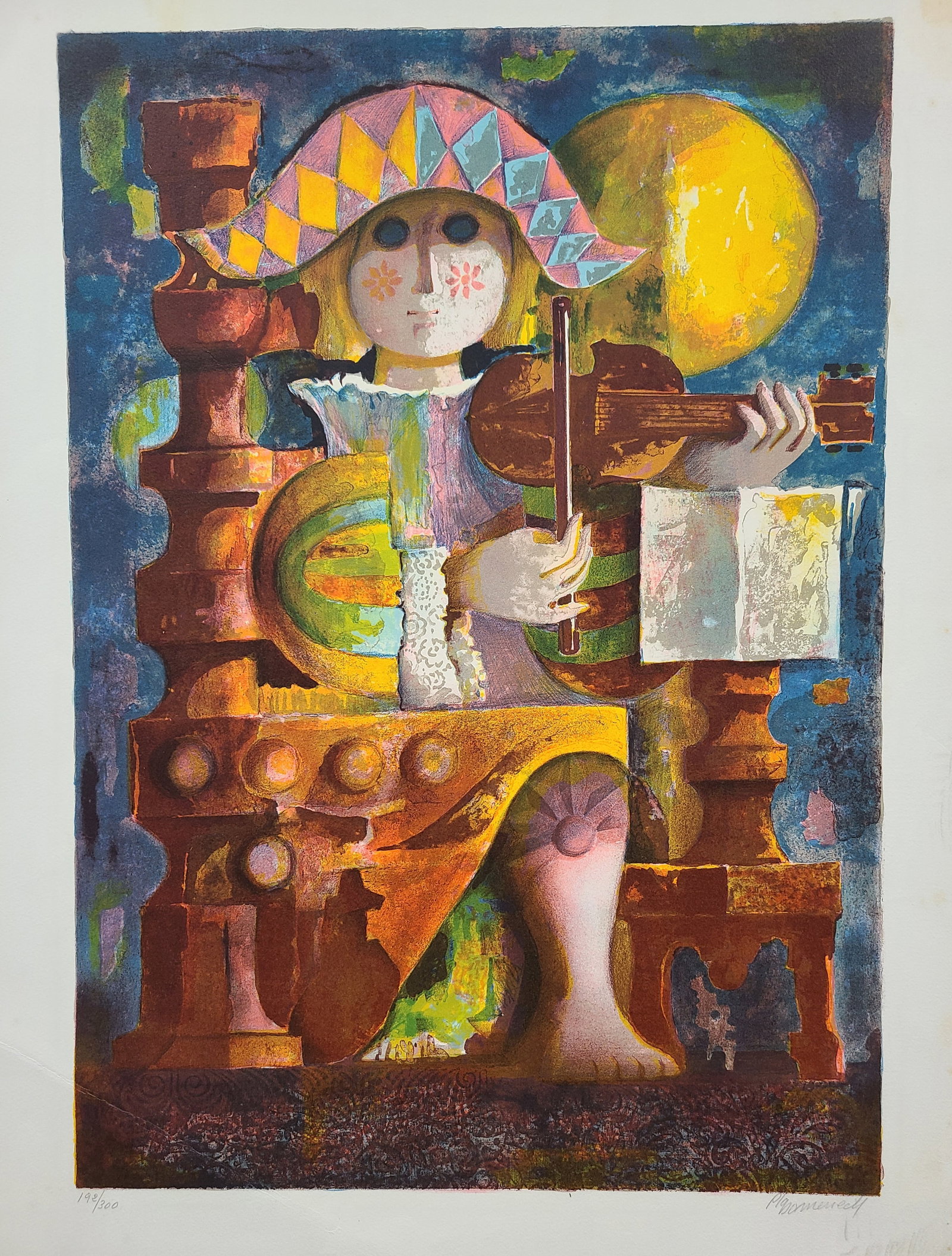 Harlequin A La Guitar By Jordi Pla Domenech 192/300 (1 of 8)