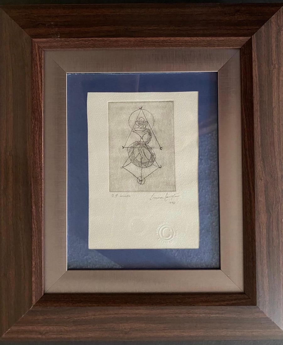 Leonora Carrington, signed Etching  "Snake" (1 of 4)