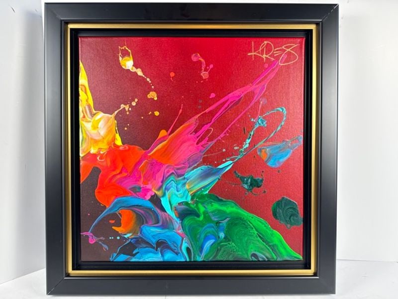 KRE8 (Kevin Vigil) signed ORIGINAL painting "Tiny Red" (1 of 8)