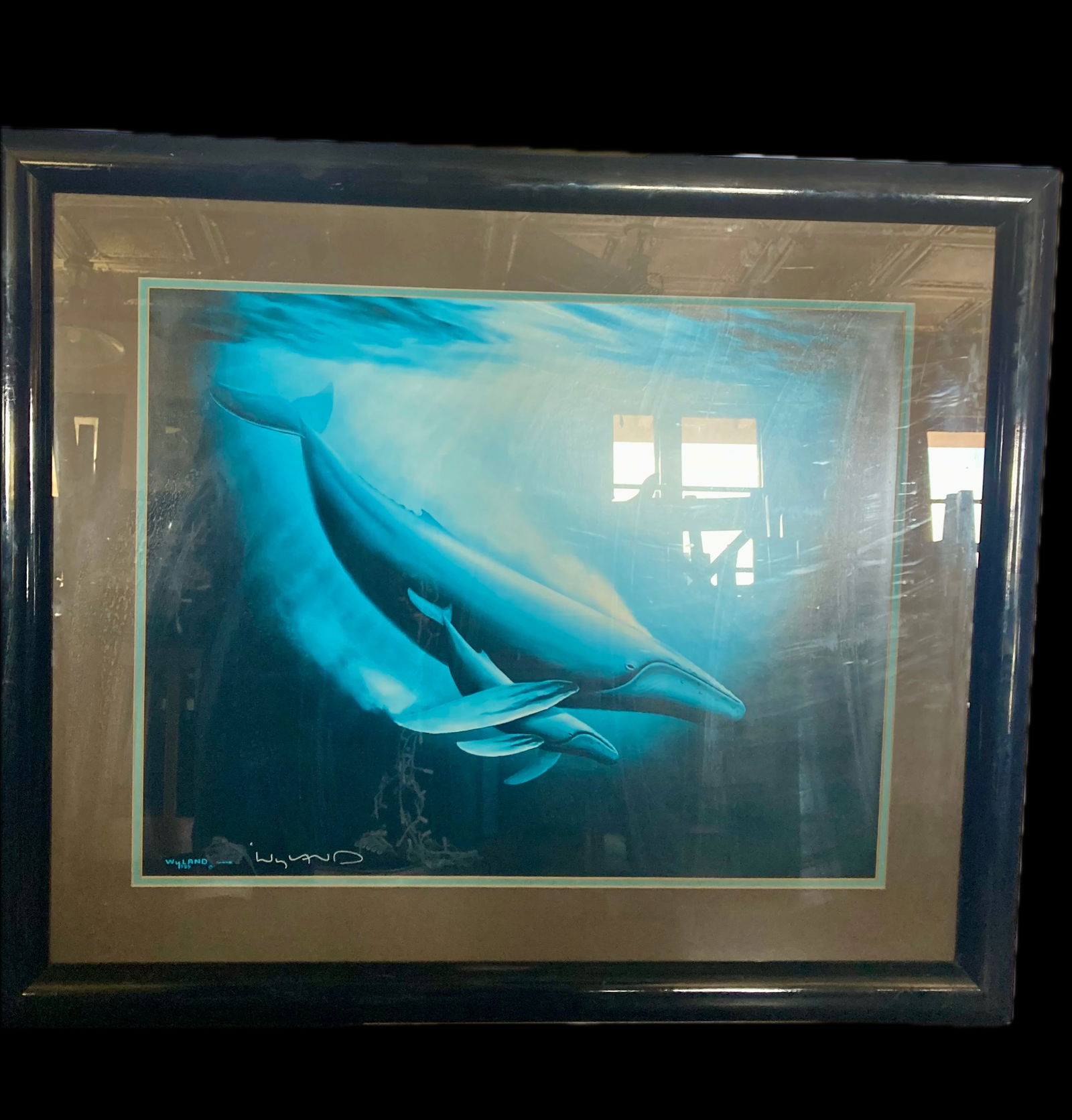 Robert Wyland, Artist signed print.  "Mother and Pup" (1 of 5)