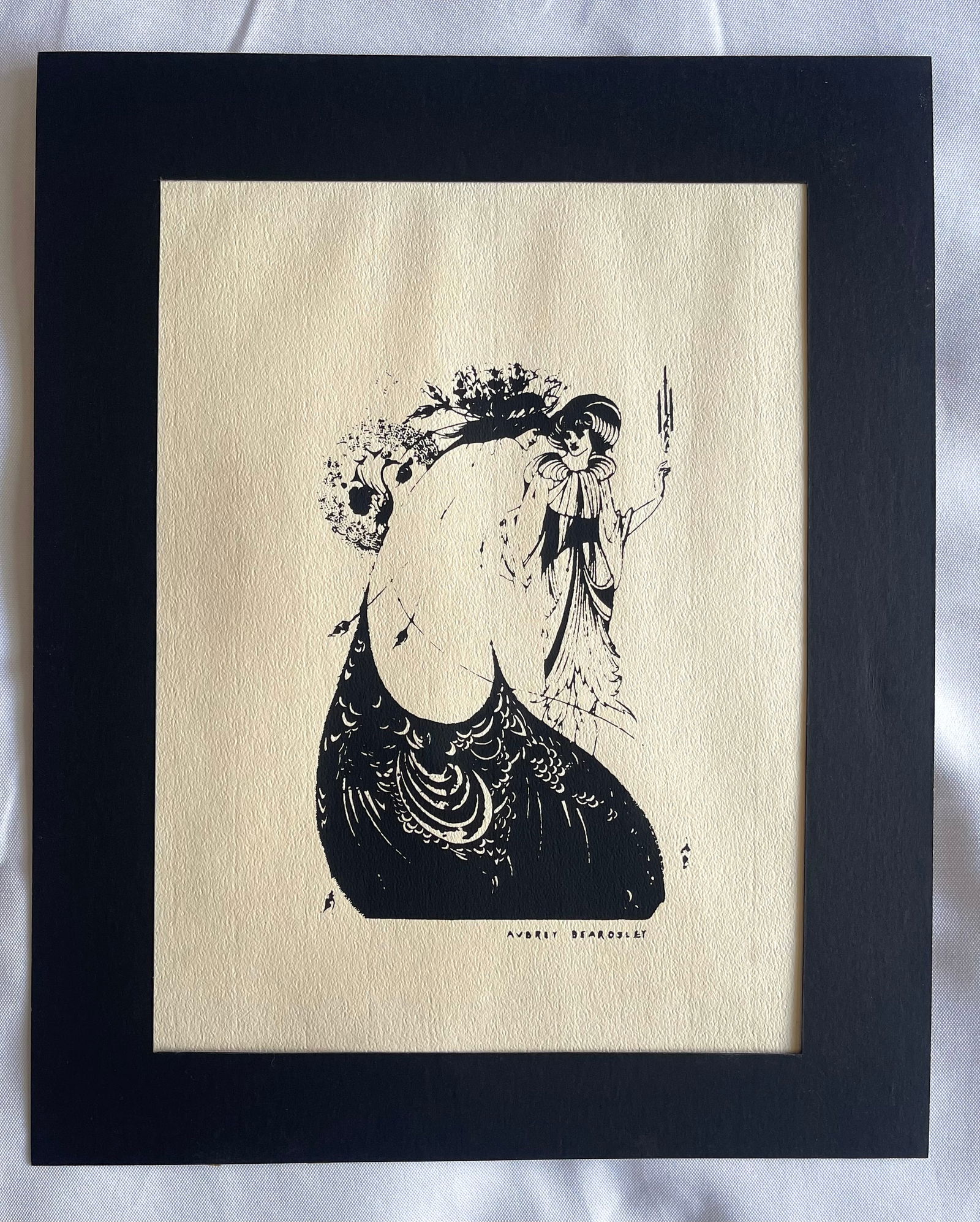 Aubrey Beardsley, signed Ink on Paper "Maja" Female Character Art Deco Style: NO RESERVE Item Details Artist: Aubrey Beardsley Title: MAJA Year: Unknown Dimensions: (unframed)12 x 9 inches Framed: no Medium: ink on paper Condition: Very good Shipping: This item will ship for $4