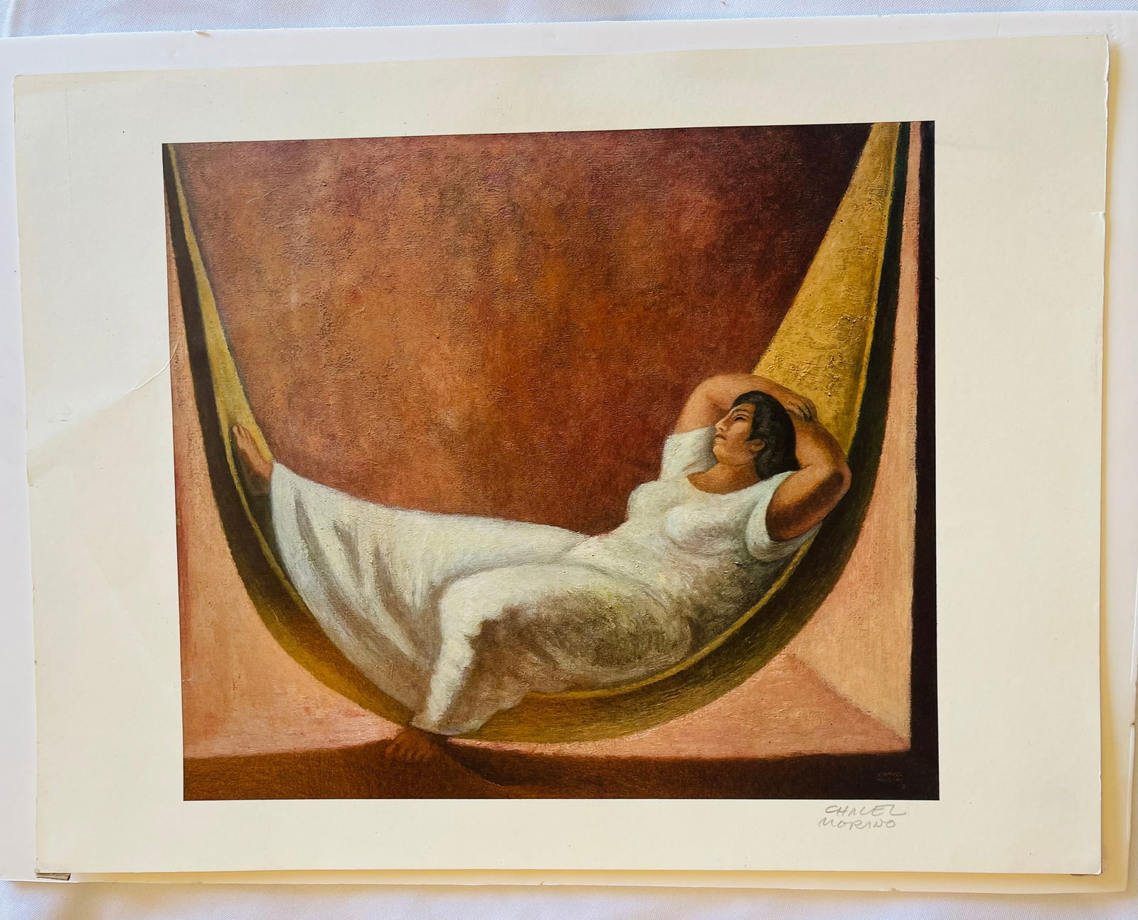 JOSE CHAVEZ MORADO, Print, Hand Signed by Artist "The Hammock" (1 of 3)