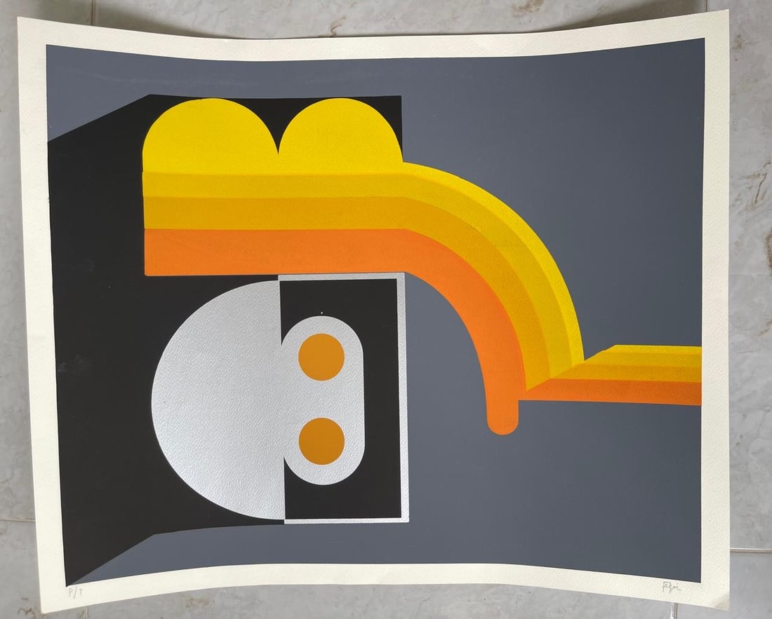 Manuel Felguerez, Serigraph on Paper "Abstract Composition" (1 of 3)