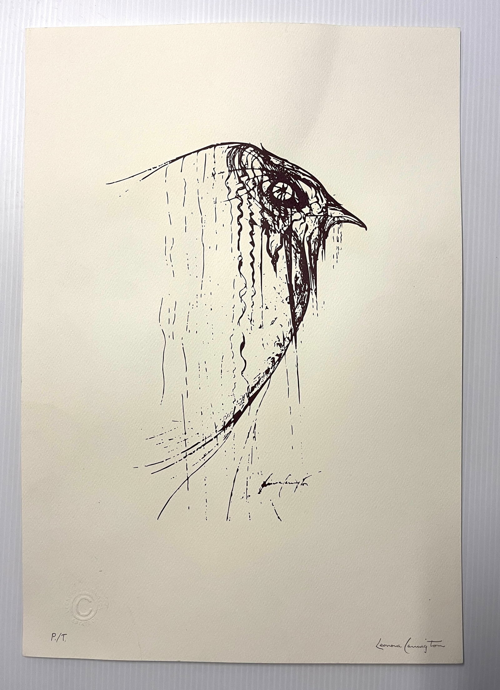 Leonora Carrington, signed Etching  "Bird" (1 of 5)