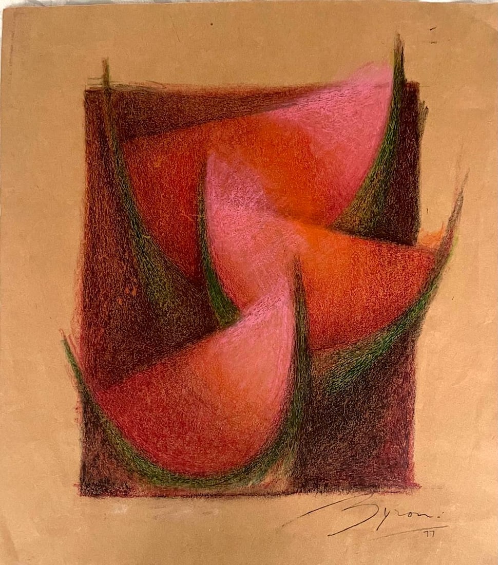 Byron Galvez ORIGINAL, Color pencil on Paper, "Watermelons" (1 of 6)