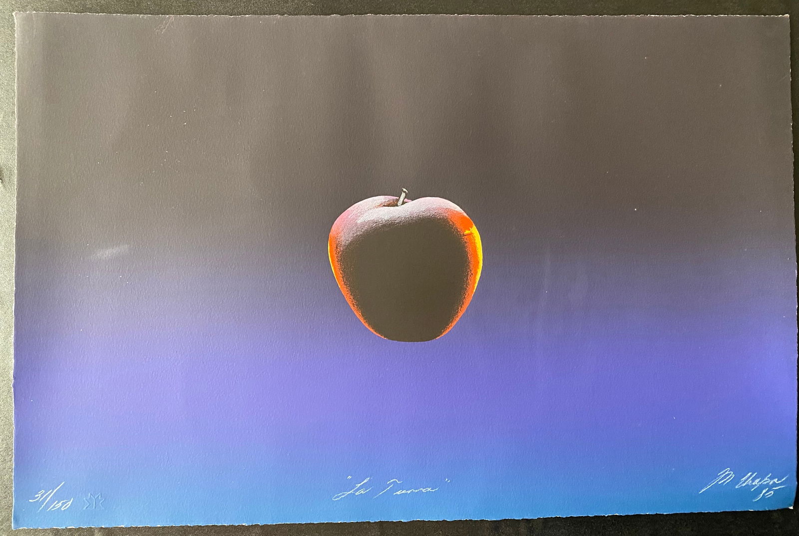 Martha Chapa (Mexican b. 1946) signed Lithograph 31/150  "Apple" (1 of 5)