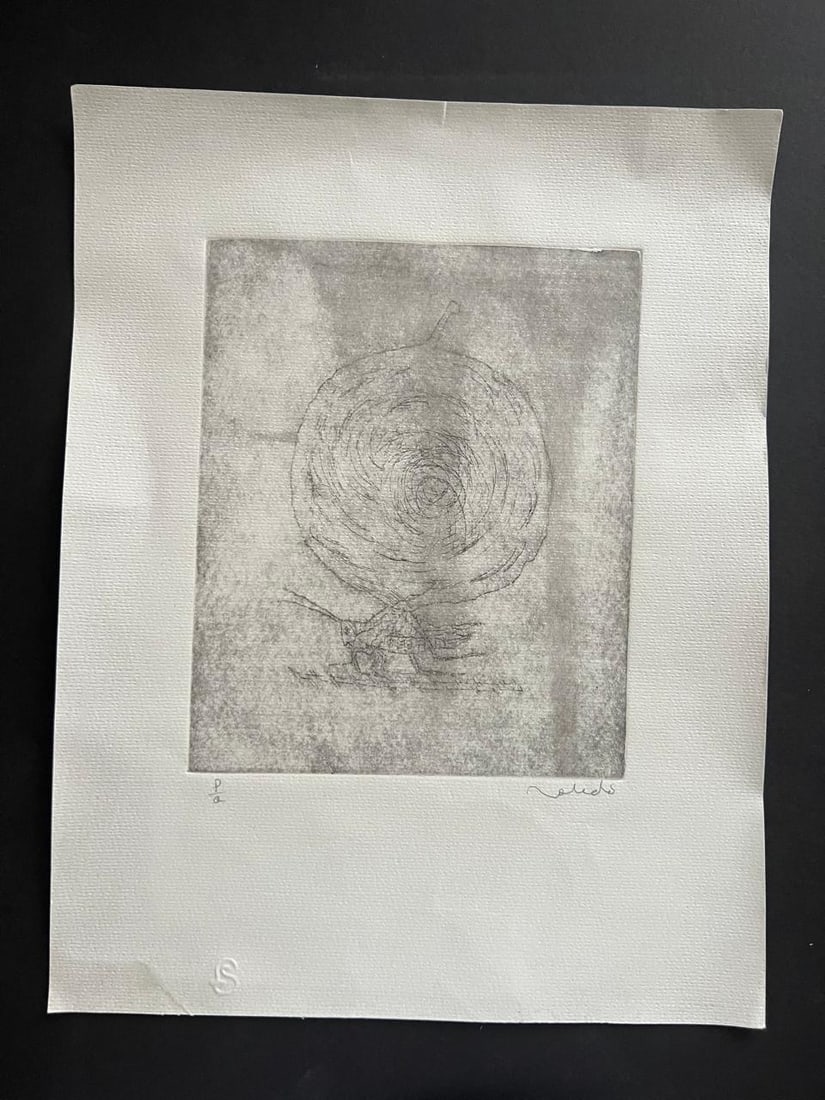 Francisco Toledo, (1940-2019), Original, Hand Signed, Aguafuerte Etching, P.A. "Grasshopper": NO RESERVE Item Details Artist: Francisco Toledo Title:"Grasshopper" Year: unknown Dimensions: 8 x 9.5 inches Framed: no Medium: aguafuerte etching Condition: Good Details: Hand signed by the artist. 