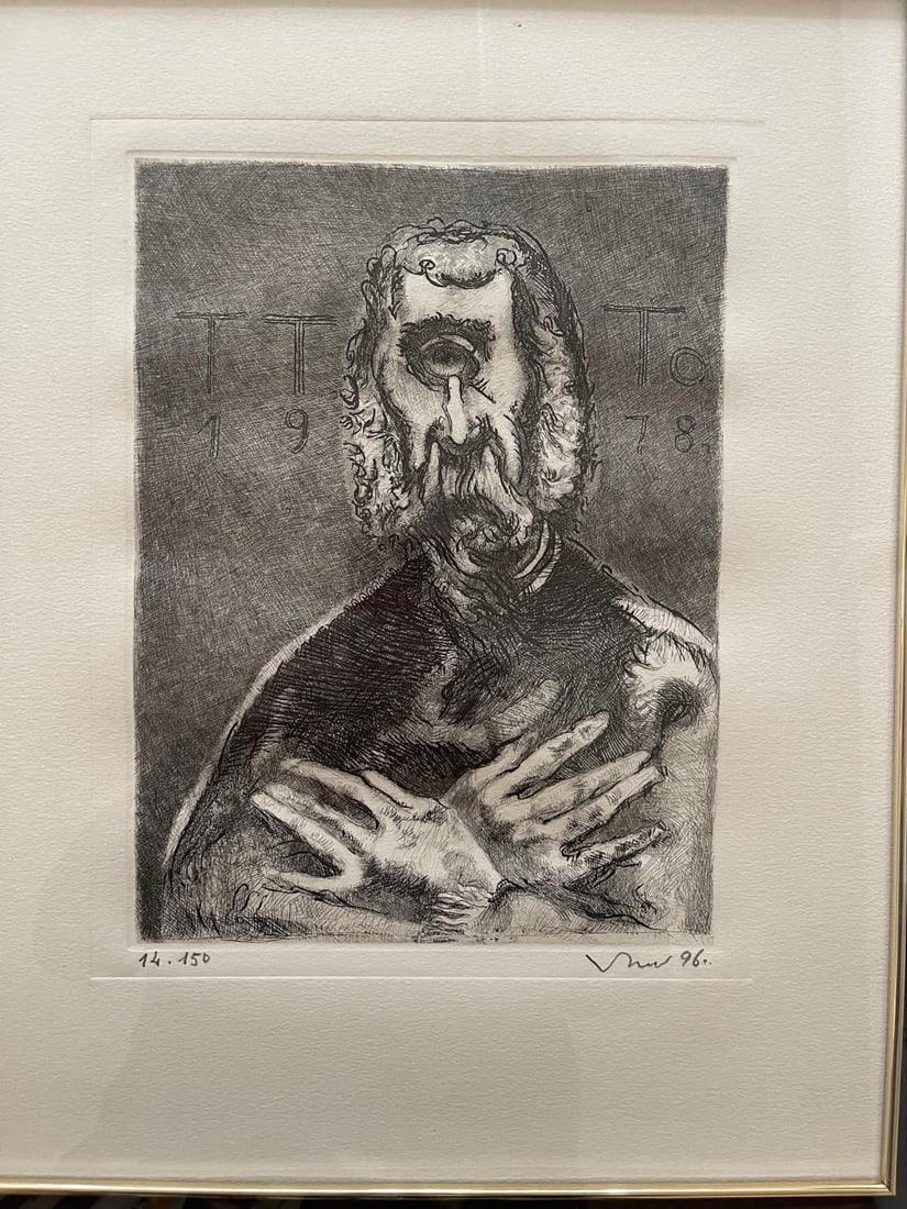 Vlady Rusakov (Russian/Mexican 1920-2005), Etching, Hang Signed: NO RESERVE Item Details Artist: Vlady Title: "Tintoretto, 1996" Year: unknown Dimensions: 8.5 x 5.5 inches Framed: no Medium: Etching Condition: Good Details: Hand signed by the artist. P.A. Shipping: