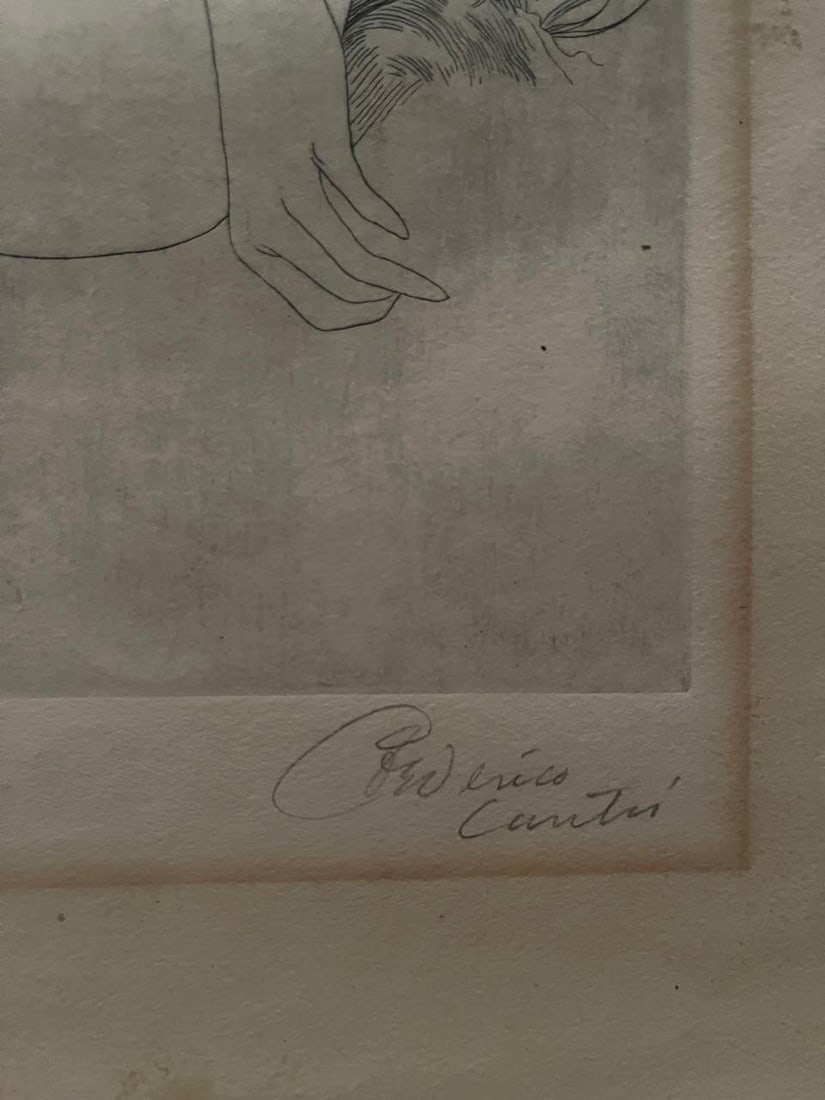 Federico Cantu, Etching and Drypoint, Signed "Paramo de Suenos" - 3