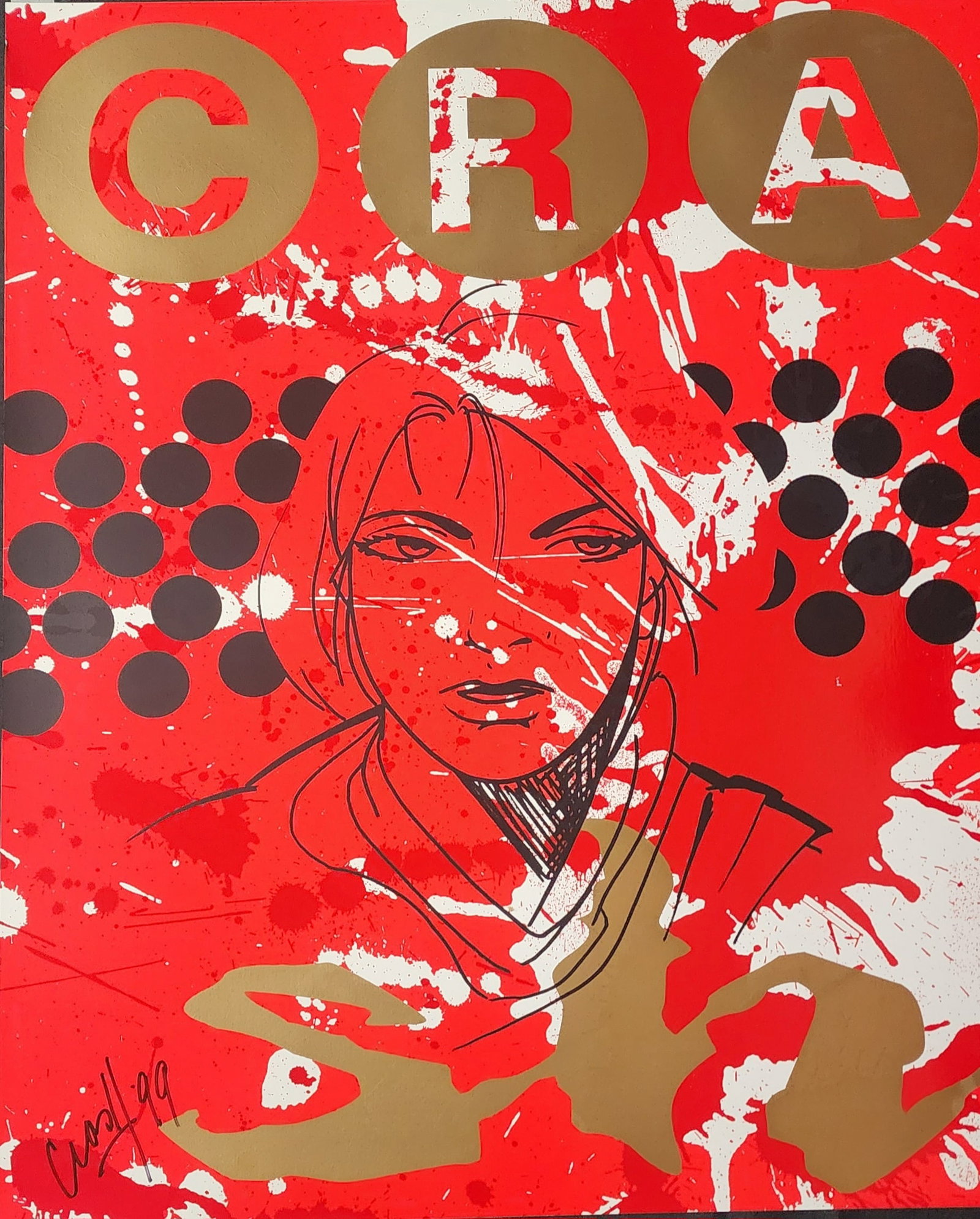 John Crash Matos (1961 - Puerto Rican) Mixed Media on paper (1 of 5)