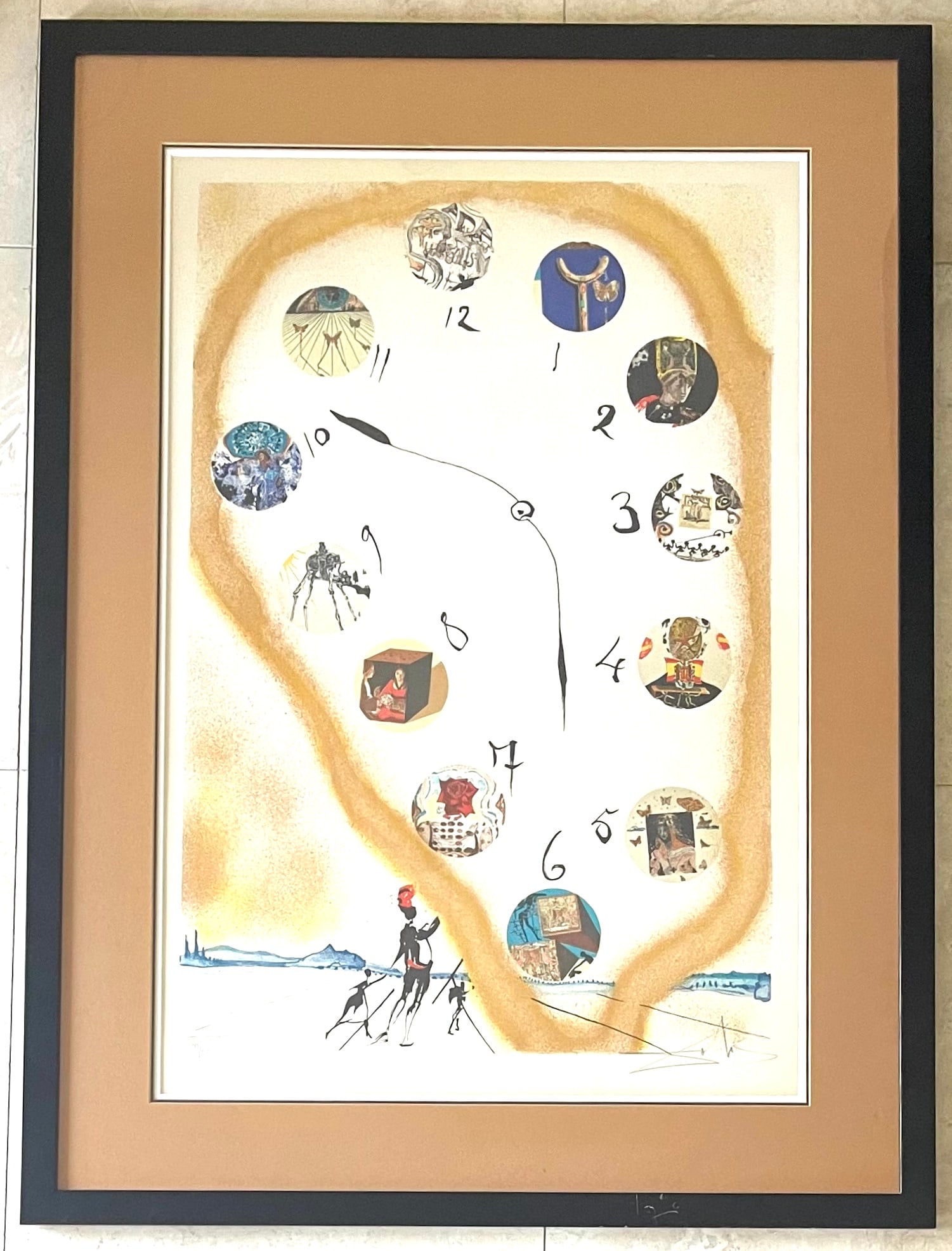 Salvador Dali (1904-1989)  Lithograph Signed/Numbered "Time and Space" (1 of 10)