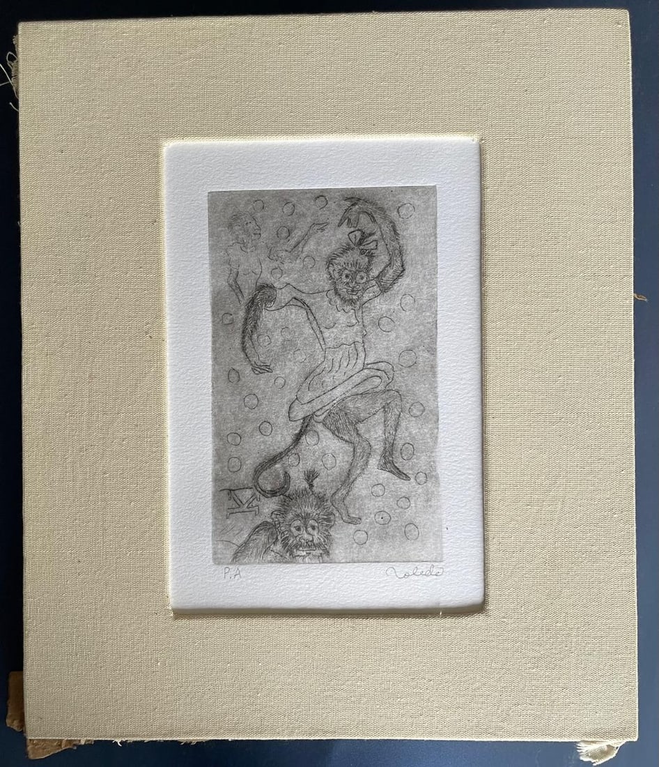 Francisco Toledo, Etching Hand Signed,"Monkey", (1 of 4)