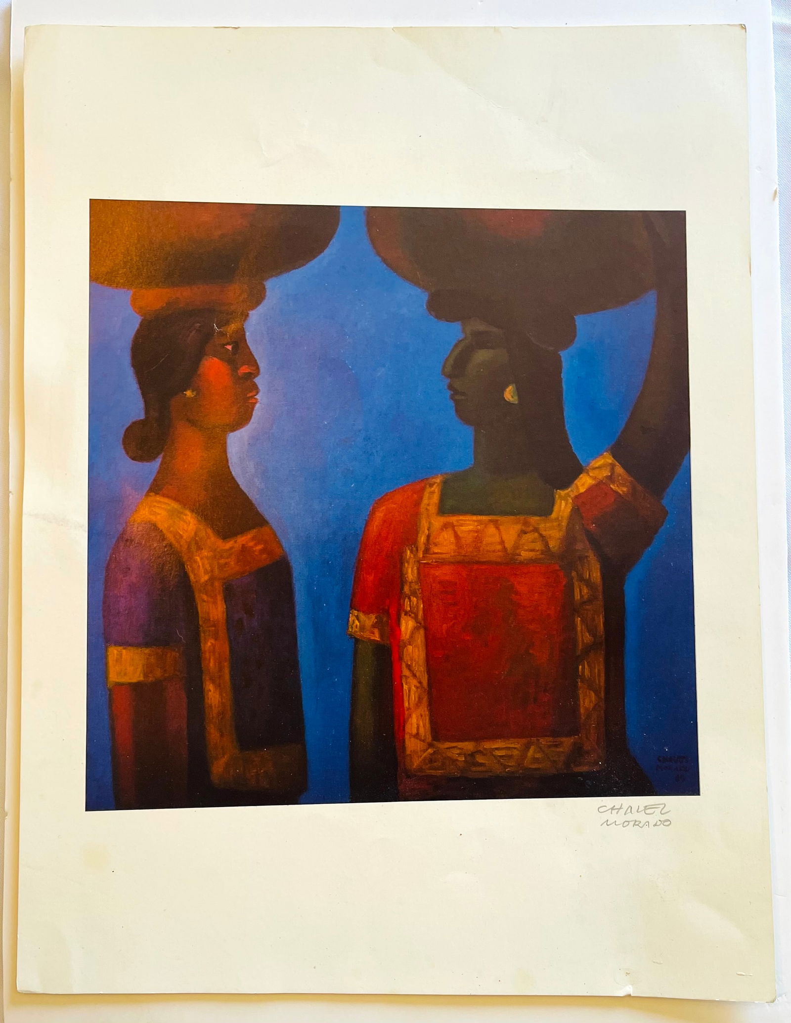 Jose Chavez Morado, Print Hand Signed by Artist "The Meeting" (1 of 5)