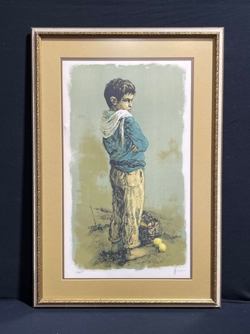 William Weintraub, Lithograph mixed media on paper "Homestead" ,Artists Proof: NO RESERVE Item Details Artist: William Weintraub Title: Homestead Year: unknown Dimensions: 18 x 24 inches. Edition: Artists Proof Framed: yes Lithograph mixed media on paper Condition: Excellent Det