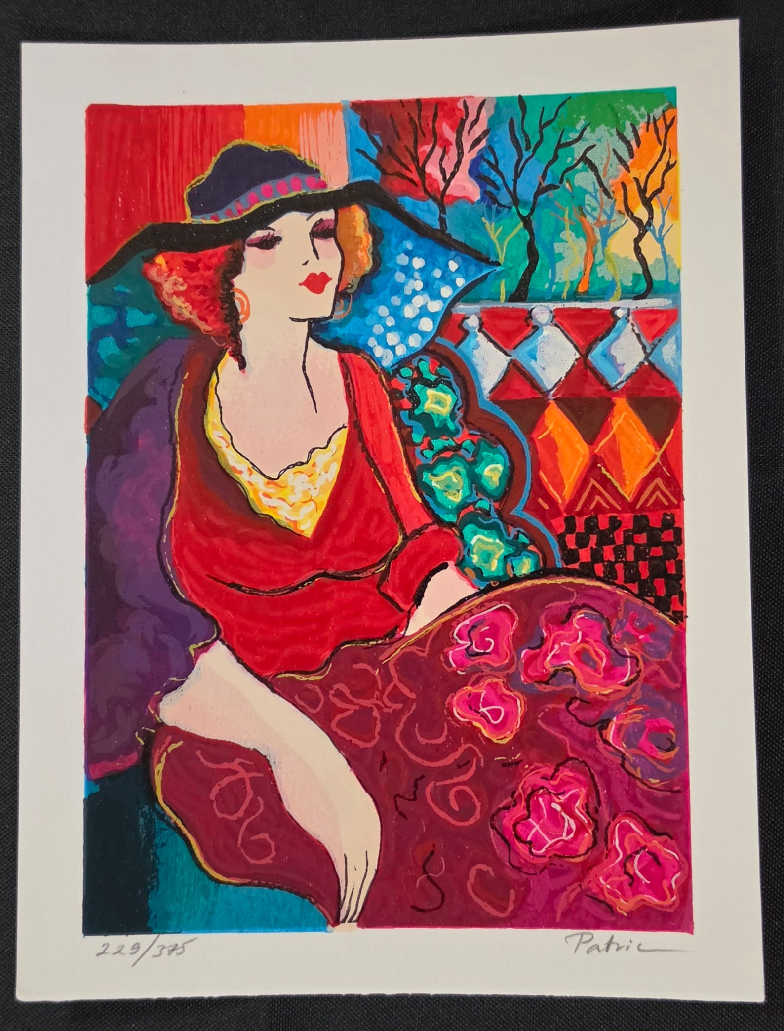 PATRICIA GOVEZENSKY Serigraph "Relaxation": NO RESERVE Item Details Artist: Patricia Govezensky Title: Relaxation Year: 2003 Dimensions: 8-1/4 x 6-1/2 in. Edition:375 Framed: no Medium: Serigraph Condition: Very good Shipping: This item will s