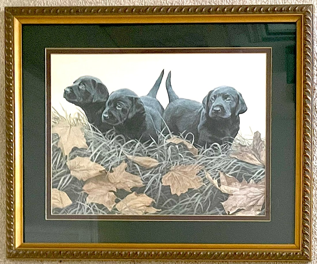 John Weiss, signed/numbered Lithograph "Puppies" - 2
