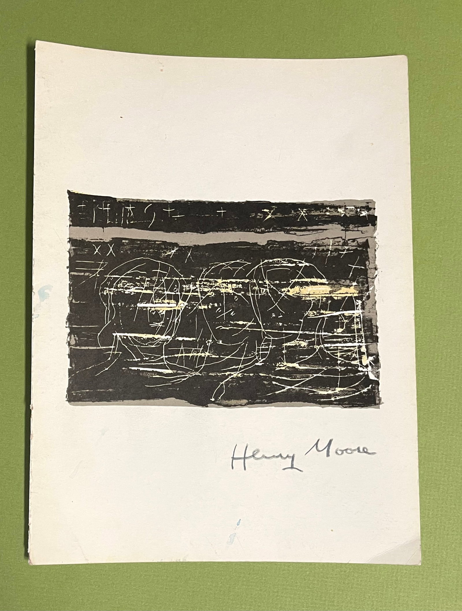 Henry Moore (1898-1986) Lithograph "Three Seated Figures": NO RESERVE Item Details Artist: Henry Moore Title: Three Seated Figures Year: 1981 Dimensions: 22 x 17 in. Edition: 22/50 Framed: yes Medium: Lithograph Condition: Very good to Excellent Shipping: