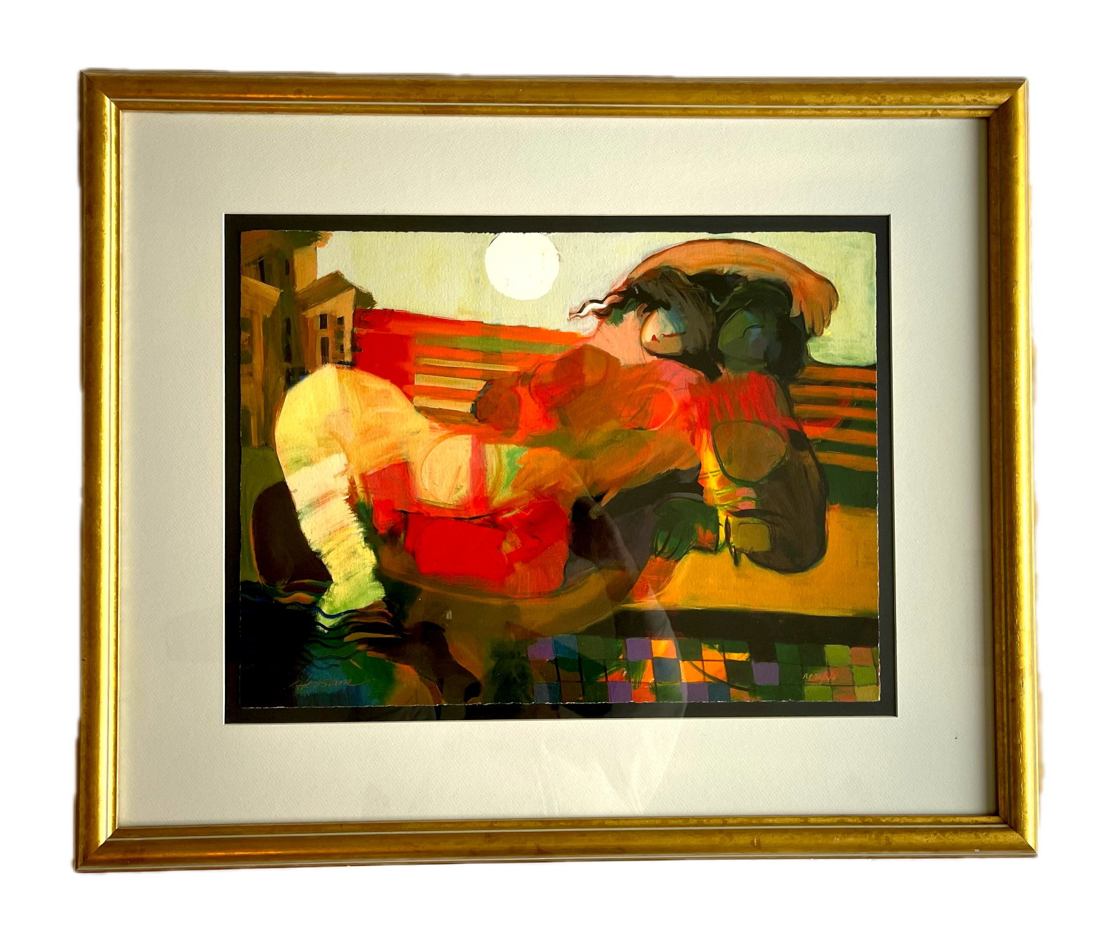 Hessam Abrishami, Original Serigraph signed/numbered "Spring Affair": NO RESERVE Item Details Artist: Hessam Abrishami Title: Spring Affair Year: unknown Dimensions: (framed) 32 x 26 1/2 inches Edition: AP #36 of 40 Framed: yes Medium: Serigraph Condition: Excellent D
