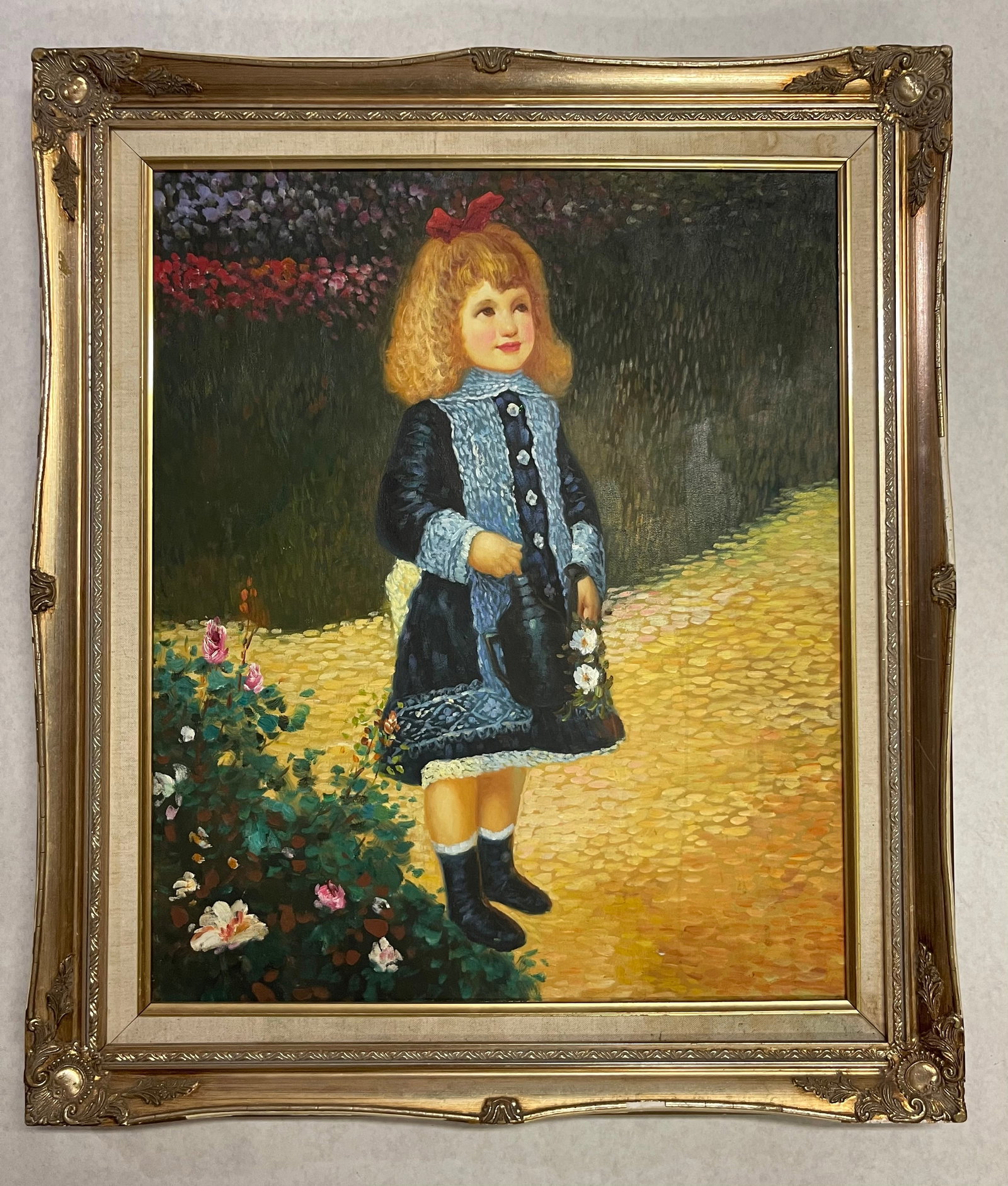 ORIGINAL oil on canvas (Artist Unknown): NO RESERVE Item Details Artist: Unknown Title: Unknown Year: unknown Dimensions: 25 x 29 in. Edition: ORIGINAL Framed: no Medium: Oil on Canvas Condition: good Shipping: This item will ship for $85