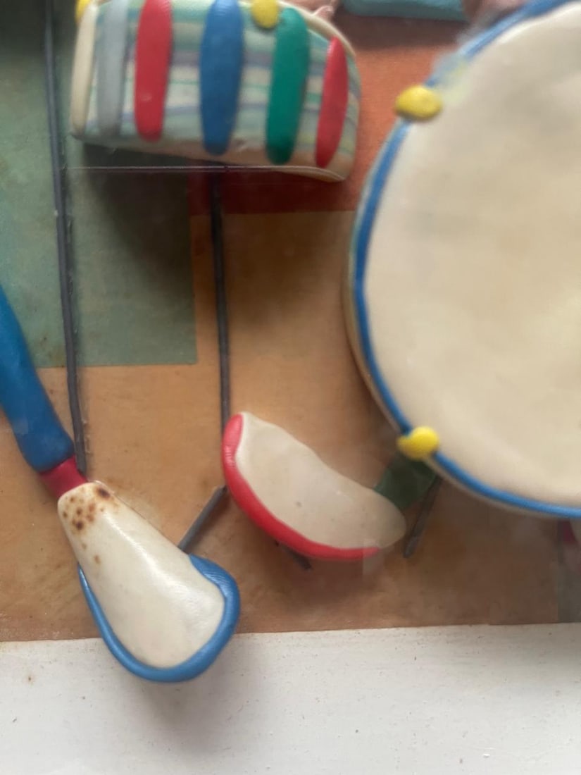 Ray Reyes, ORIGINAL, Mixed Media Wall Sculpture, "Family Rock Band" (1 of 6)