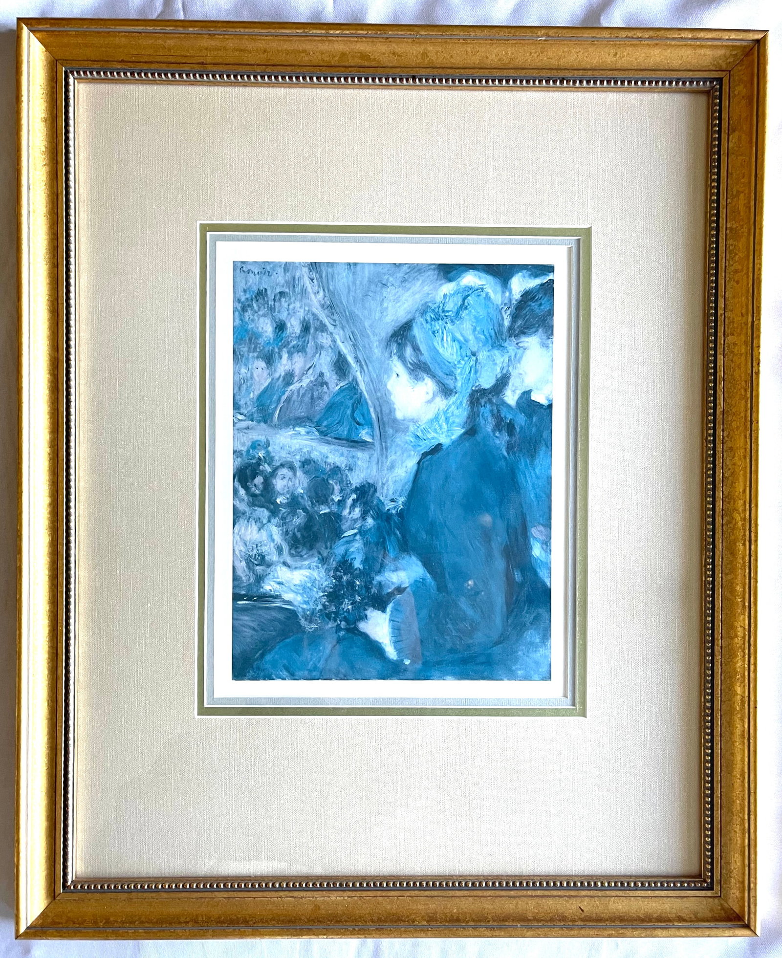 Pierre-Auguste Renoir (1841-1919 French) Gorgeous print! "La Loge" (1 of 5)