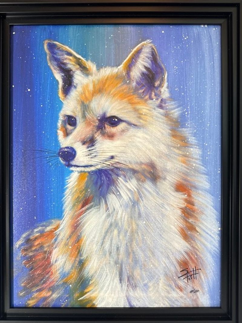 Stephen Fishwick, signed/numbered Giclee on Canvas EMBELLISHED, "The Eyes on the Prize": NO RESERVE Item Details Artist: Stephen Fishwick Title: The Eyes on the Prize Year: unknown Dimensions: 25 x 30 1/2 inches Edition: Embellished one of kind Framed: yes Medium: Giclee on Canvas Conditi