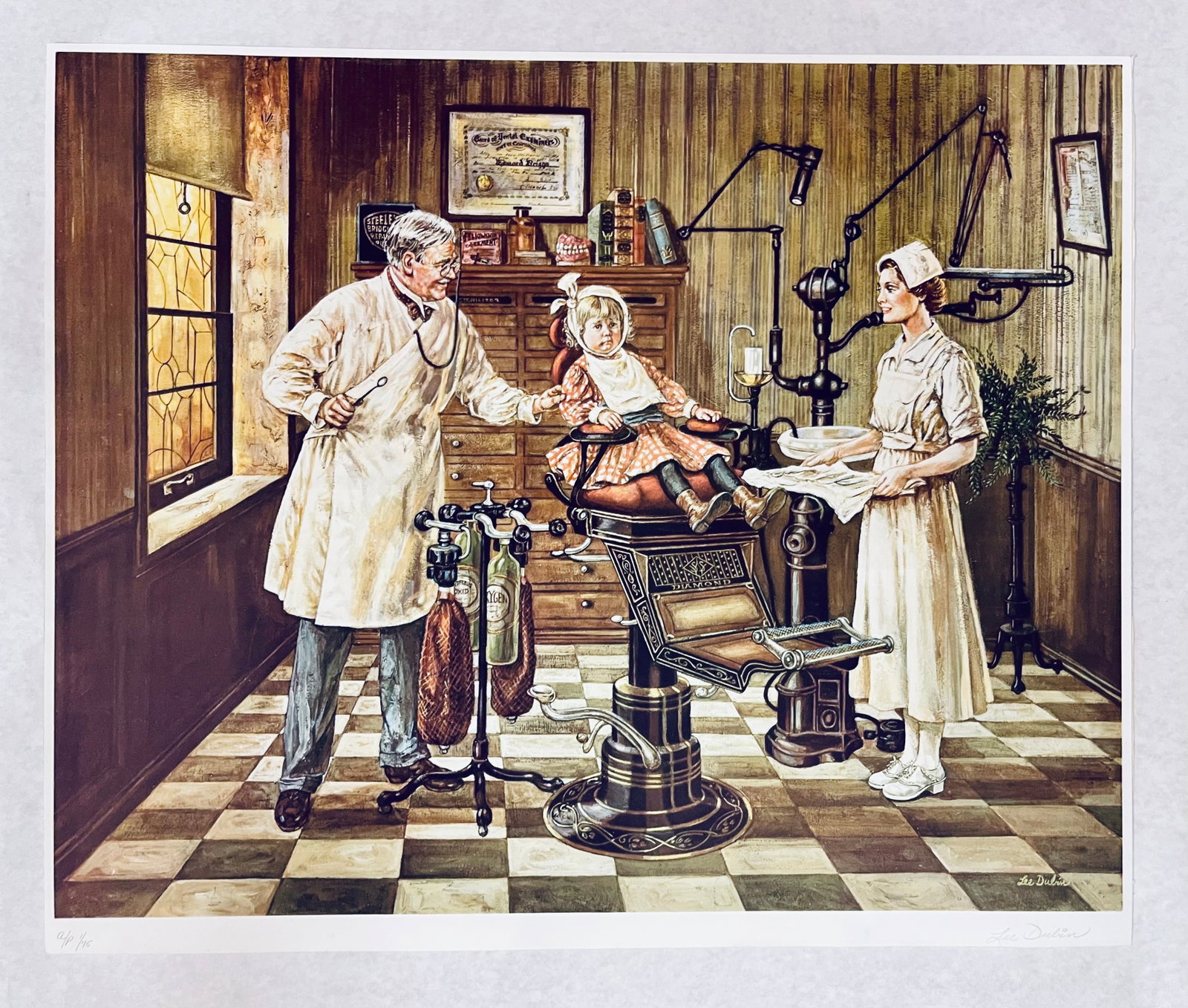 Lee Dubin (American 1924-2018) Signed #1 of 75 AP, Lithograph "It Won't Hurt Will It?": NO RESERVE Item Details Artist: Lee Dubin Title: It Won't Hurt Will It? Year: Unknown Dimensions: (unFramed) 30.5 x 25 inches Edition: Artist Proof, #1 of 75 Framed: No Medium: Artist Signed Lithograp