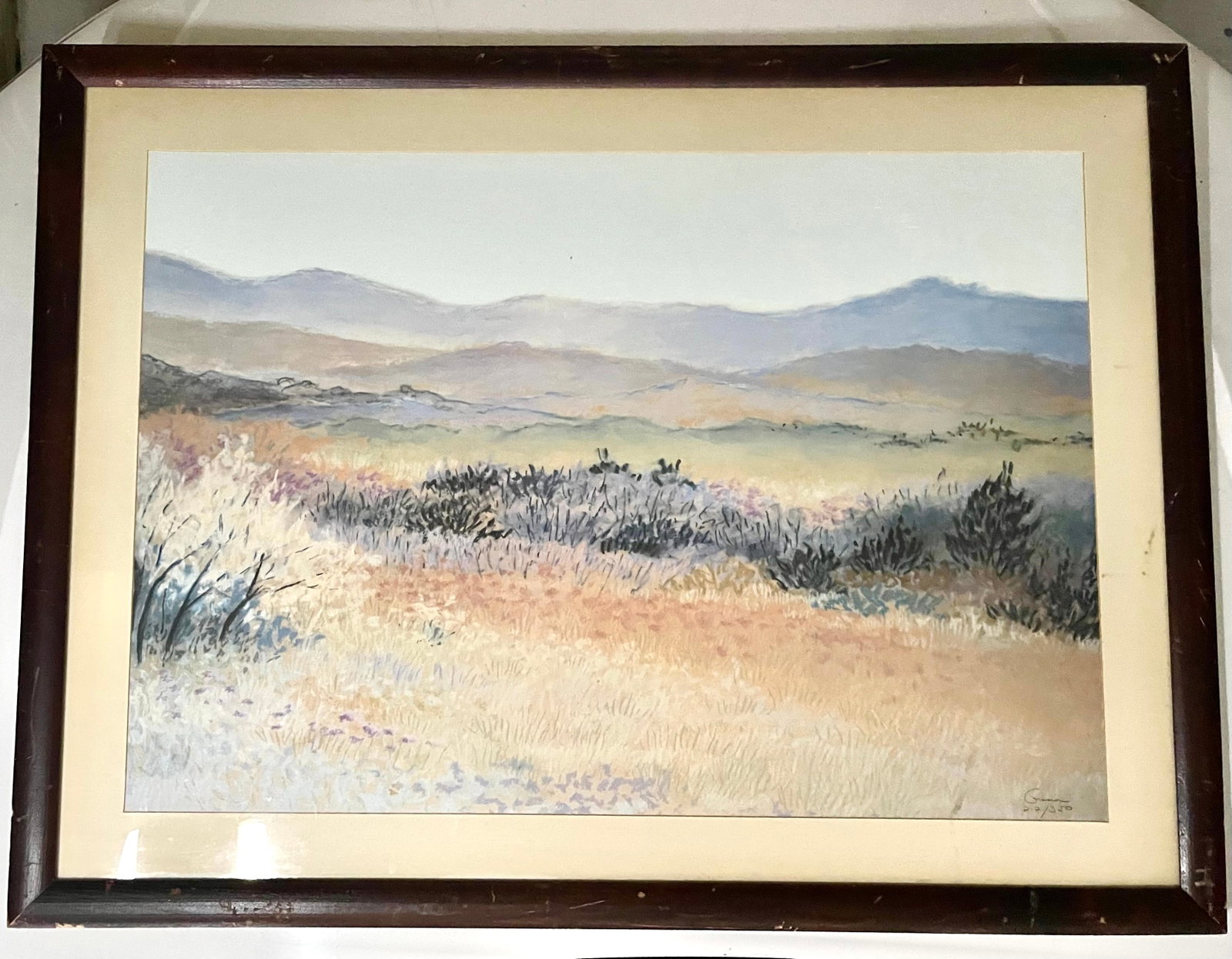 Ellen Gunn (American 1951-) Signed/numbered Lithograph "Fields" (1 of 4)