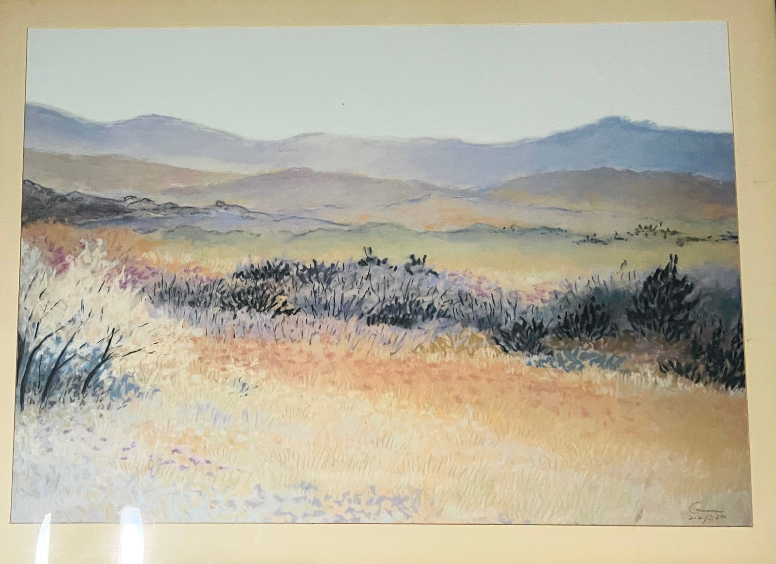 Ellen Gunn (American 1951-) Signed/numbered Lithograph "Fields" - 2