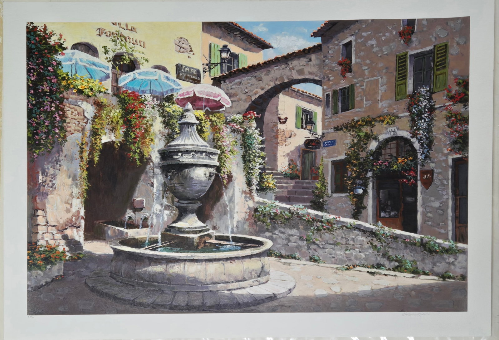 S.Sam Park, St. Paul de Vence, Serigraph, 2000: NO RESERVE Item Details Artist: S.Sam Park Title: St Paul de Vence Year: 2000 Dimensions: 34 x 44 in. Edition: 80 Framed: no Medium: Serigraph Condition: Very Good to Excellent Shipping: This item