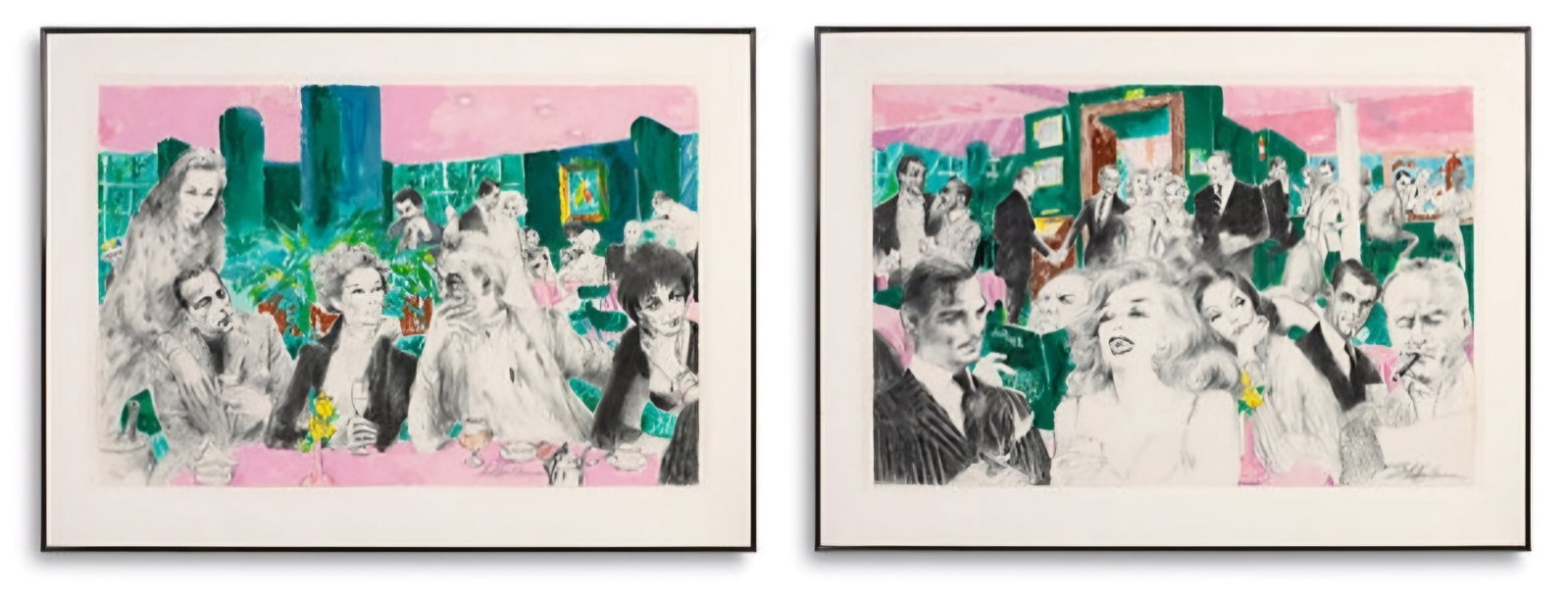 Leroy Neiman, Original Lithographs - The Polo Lounge: NO RESERVE Item Details Artist: Leroy Neiman Title: The Polo Lounge Year: 1989 Dimensions: 25 x 75 in. Edition: AP of 100 Framed: No Medium: Lithographs Condition: Excellent Shipping: This item wi
