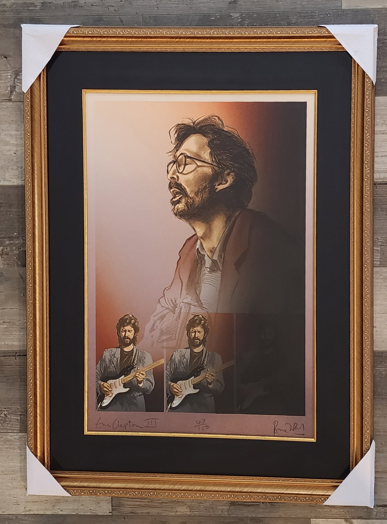 Ronnie Wood, British Original Lithograph Eric Clapton III (1 of 7)