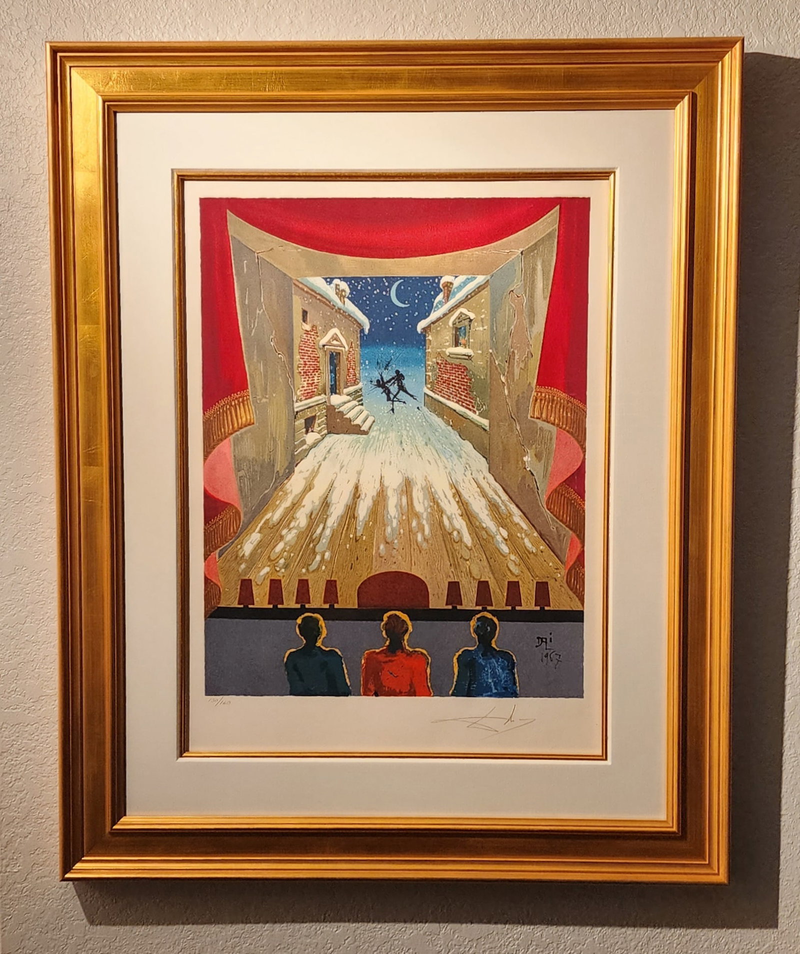 Salvador Dali (1904-1989) Original Lithograph Adelaides Promise from the Marquis de Sade Suite 1969: NO RESERVE Item Details Artist: SalvadorDali Title: Adelaides Promise from the Marquis de Sade Suite Year: 1969 Dimensions: 32 x 28 in. Edition: 130/160 Framed: Yes Medium: Lithograph Condition: Very 