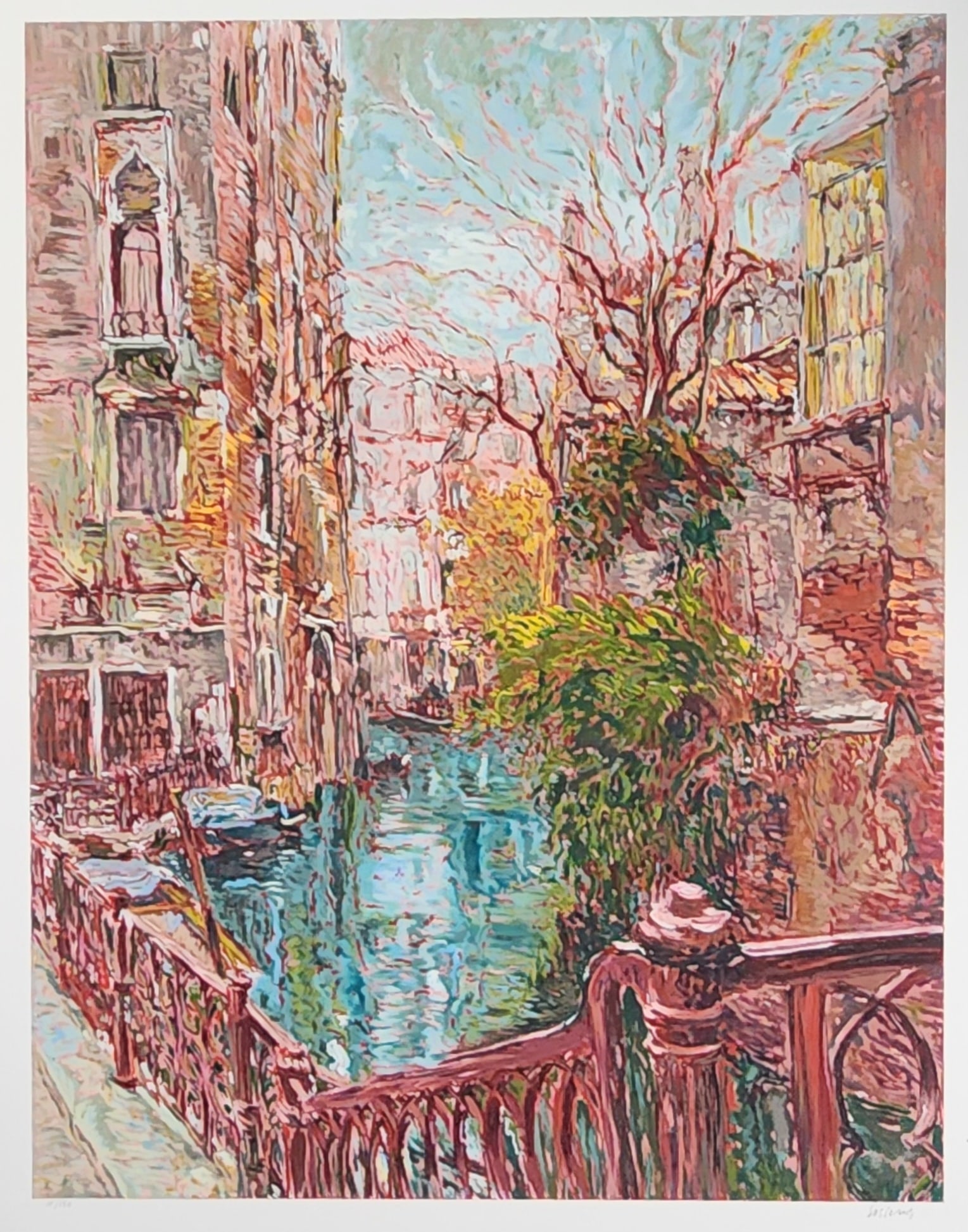 Marco Sassone - Original Serigraph - Venice Reflections: Item Details Artist: Marco Sassone Title: Venice Reflections Year: 1994 Dimensions: 46 x 38 in. Edition: 150 Framed: No Medium: Serigraph Condition: Very good to Excellent Shipping: This item will shi